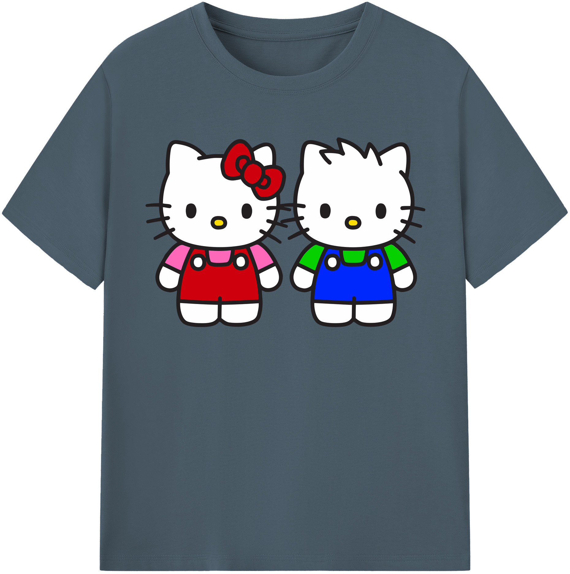 （画像用） Hello Kitty ハローキティ 綿100％半袖Tシャツ（フロントプリント）